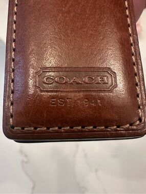 Coach 1941 Leather Money Clip